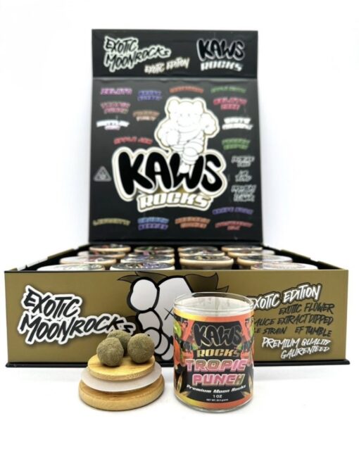 kaws moon rocks