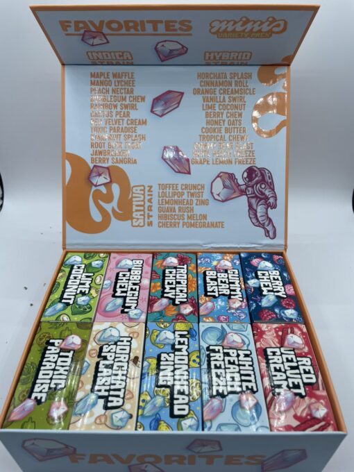 favorites minis disposable orange box