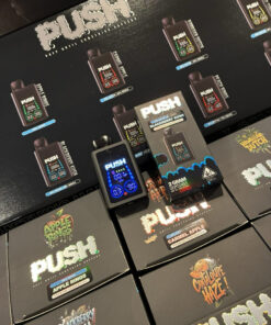 push disposable with screen