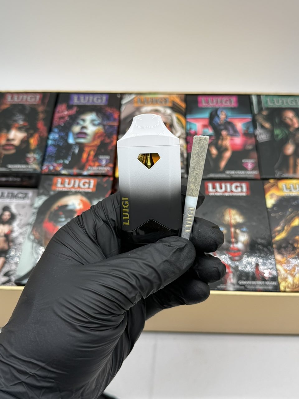 v6 luigi disposable with pre roll